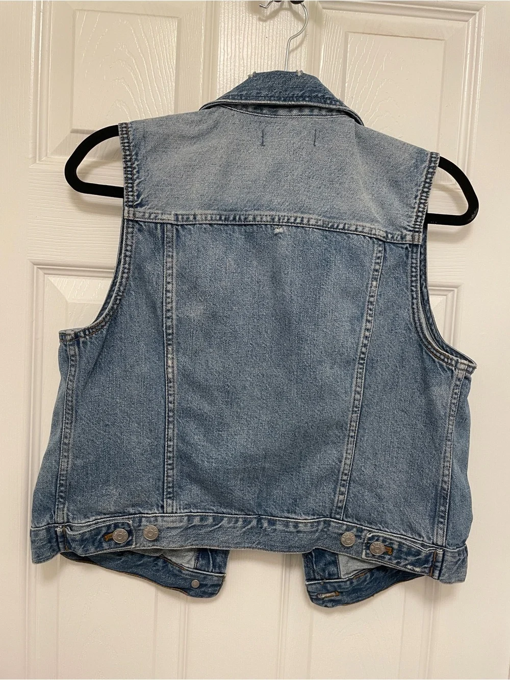 Madewell Light Blue Denim Vest - Sleeveless Trucker Style